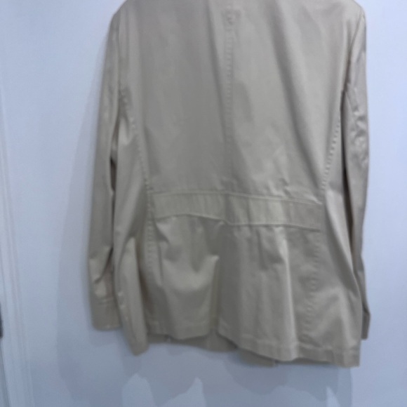 VINTAGE Escada utility jacket beige golden bottons size 44 - Picture 5 of 8